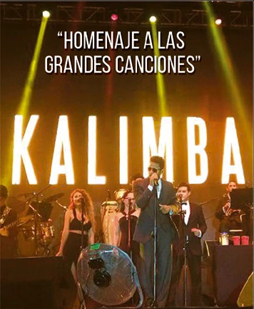 Cartel de Homenaje a las grandes canciones con Kalimba